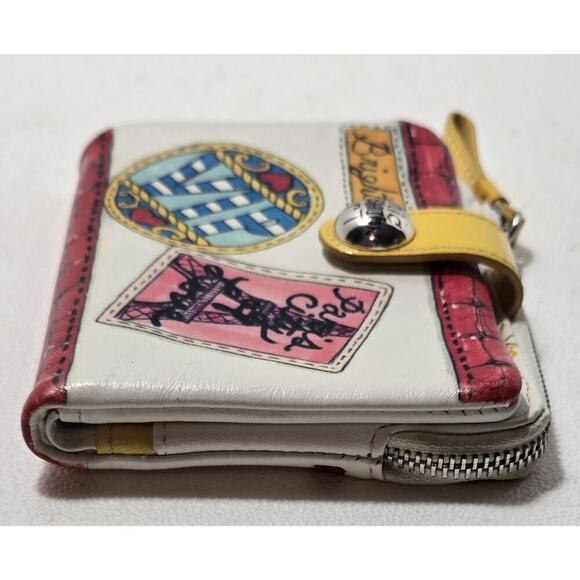 Brighton Fashionista Chic Fashion Art Paris Wallet Love Snap Closure Card Slots - Picture 4 of 13